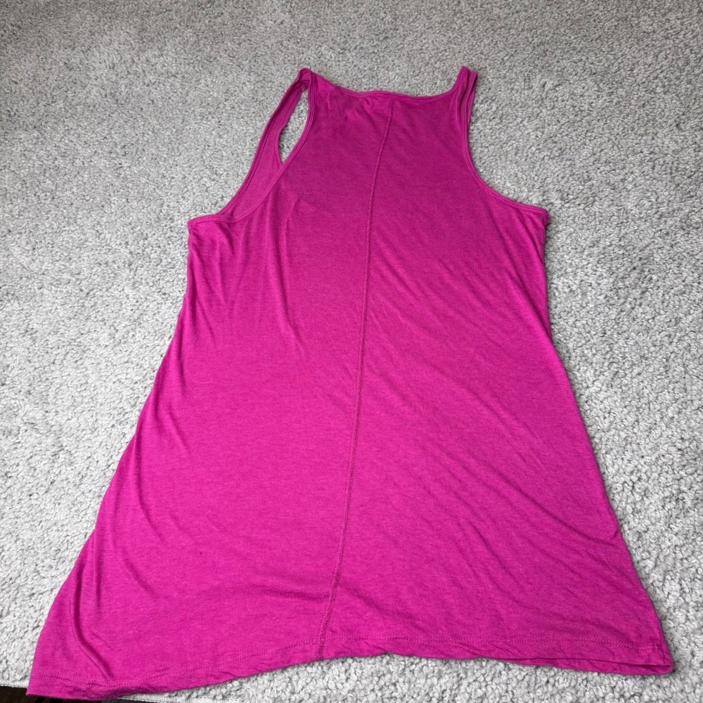 Express Womens Pink Rhinestone Embellished Scoop Neck Racerback Tank Top Large - Picture 2 of 4